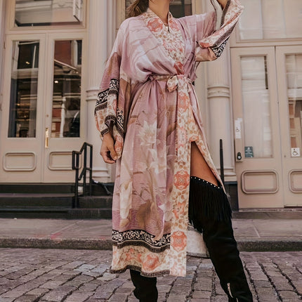 Summer Kimono Cover-Up – Lightweight Flowing Beach Layer with Open Design