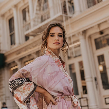 Summer Kimono Cover-Up – Lightweight Flowing Beach Layer with Open Design