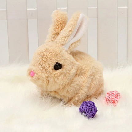 Interactive Plush Bunny – Soft Electronic Toy with Touch & Sound Response