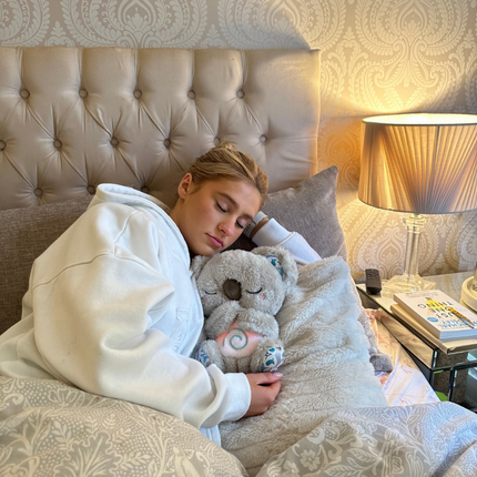 Soothing Plush Toy – Soft Breathing Simulation Plush with Gentle Lights & Relaxing Sounds