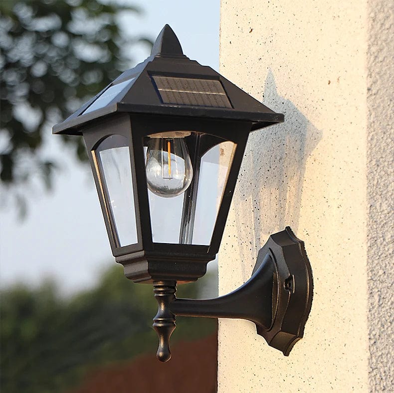 SolaraLux – Trådløs Udendørs Solcelle LED Væglampe Vandtæt Lampe