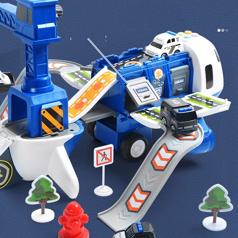 Set de jeu avion pour enfants – Ensemble SkyExplorer de 20 pièces avec avion, véhicules et accessoires