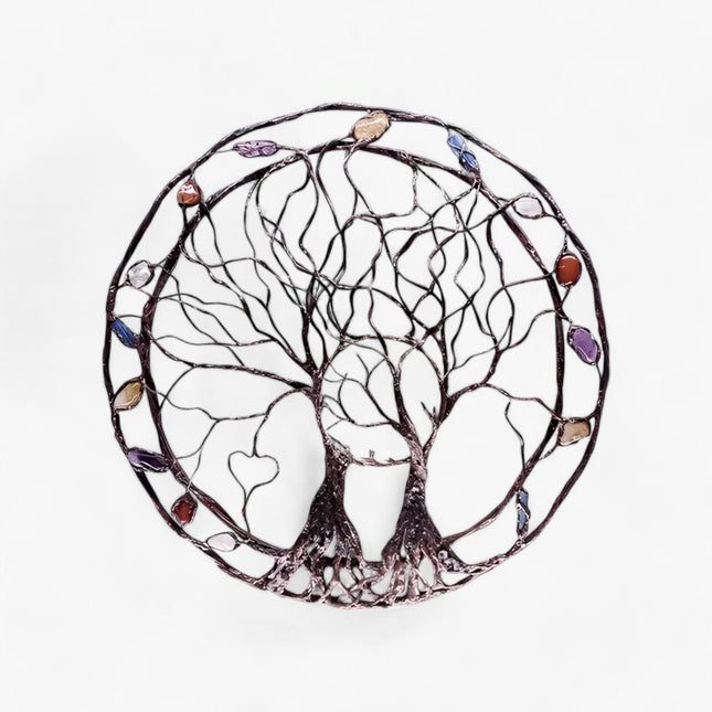 Wall Art – Modern Tree of Life Metal Design with Elegant Decorative Detail