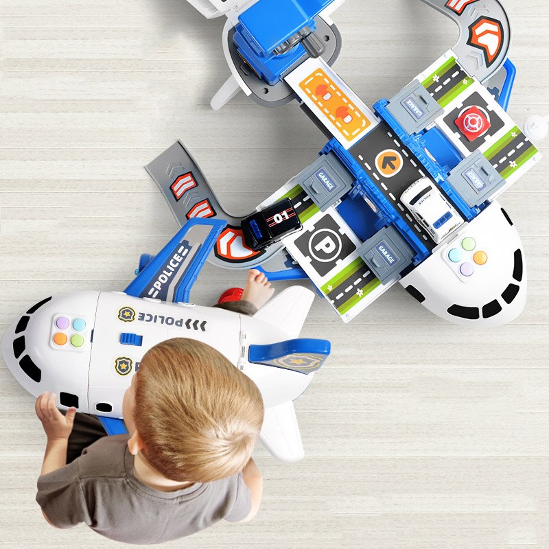 Set de jeu avion pour enfants – Ensemble SkyExplorer de 20 pièces avec avion, véhicules et accessoires