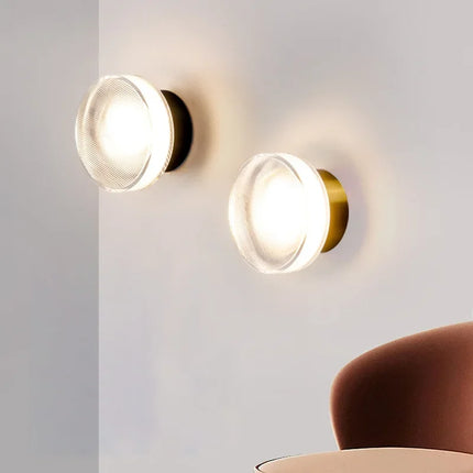 Modern Round Wall Lamp with Soft Ambient Light