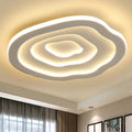 LED Ceiling Lamp – Modern Wavy Design with Adjustable Warm and Cool Lighting