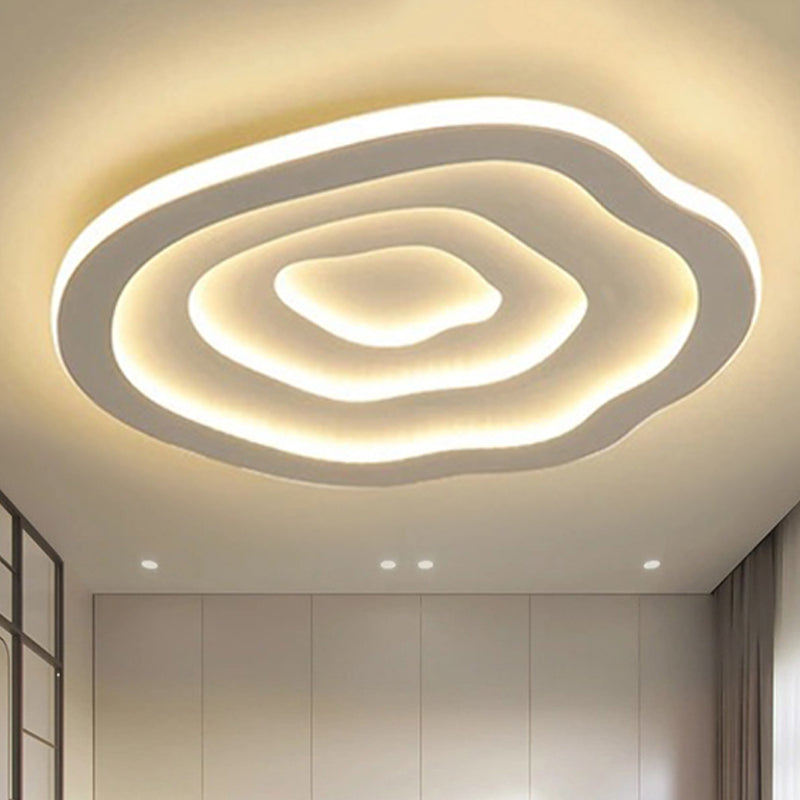 WaveGlow – Moderne Loftlampe med Bølget Mønster og Blød LED-belysning