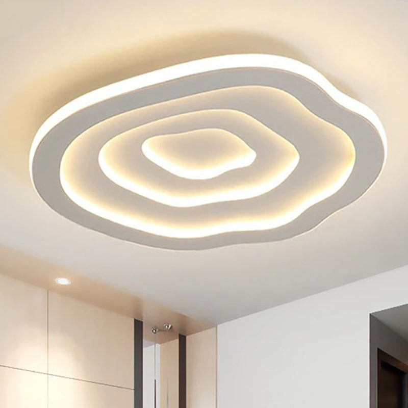 WaveGlow – Moderne Loftlampe med Bølget Mønster og Blød LED-belysning
