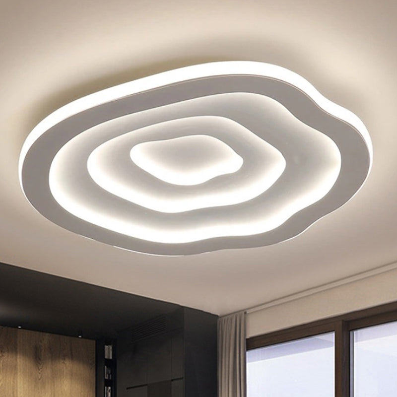 WaveGlow – Moderne Loftlampe med Bølget Mønster og Blød LED-belysning