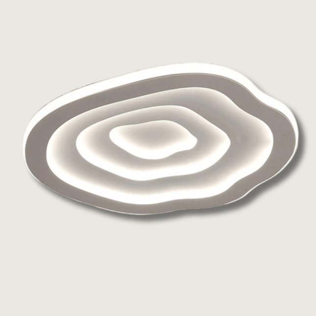 LED Ceiling Lamp – Modern Wavy Design with Adjustable Warm and Cool Lighting