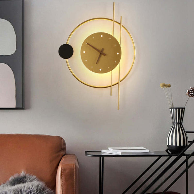 Wall Clock – Modern LED Illumination with Elegant Design for Stylish Interior Decor