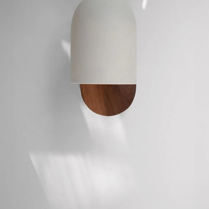 Wooden Wall Lamp – Wabi-Sabi Inspired Design with Soft Warm LED Lighting