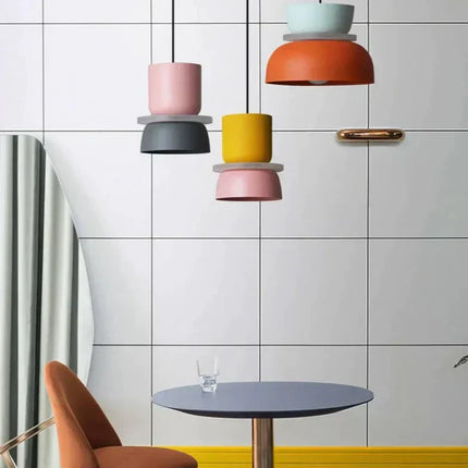 Scandinavian Pendant Light – Modern Macaron-Inspired Design with Soft Ambient Illumination