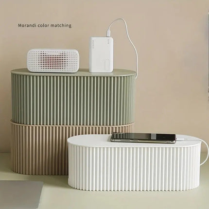 Cable Management Box – Minimalist Desk Organizer for Clean & Tidy Workspaces