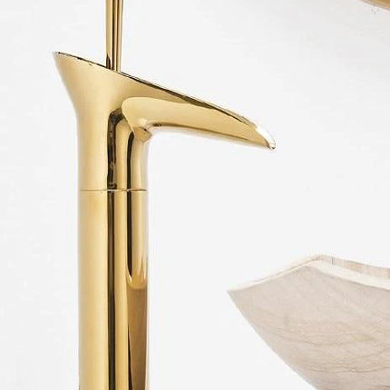 Waterfall Bathroom Faucet – Antique Brass Finish with Smooth Cascading Flow