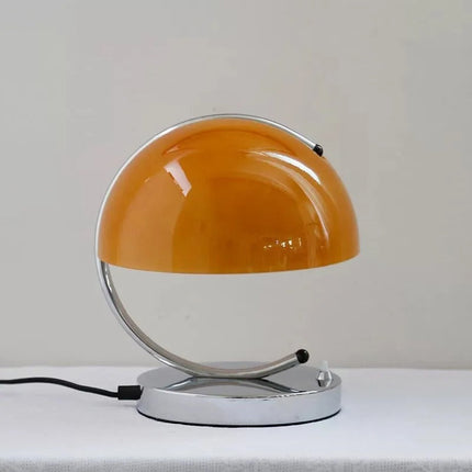 Glass Table Lamp – Modern Mushroom Design with Soft Ambient LED Lighting