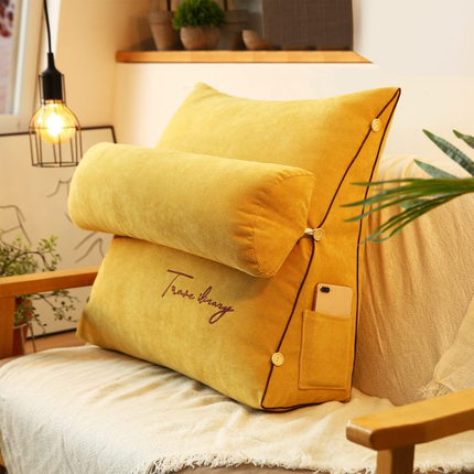 Reading Pillow – Triangular Support Cushion with Soft Foam and Comfortable Backrest