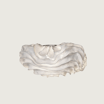 FloralAura - Elegant Blomster-LED-pendel i Hvidt Metal