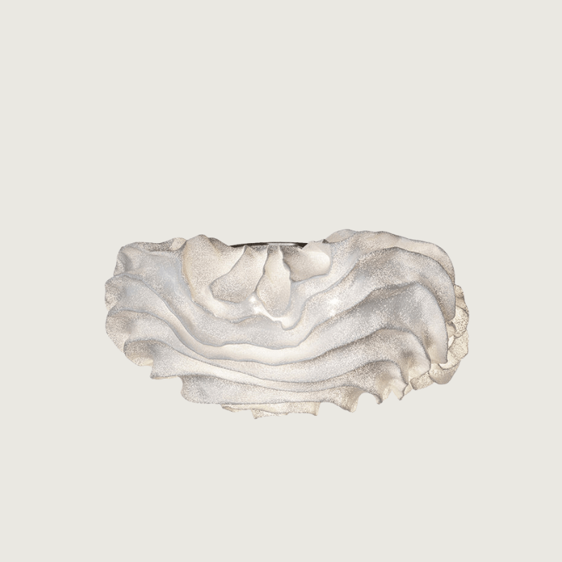 FloralAura - Elegant Blomster-LED-pendel i Hvidt Metal