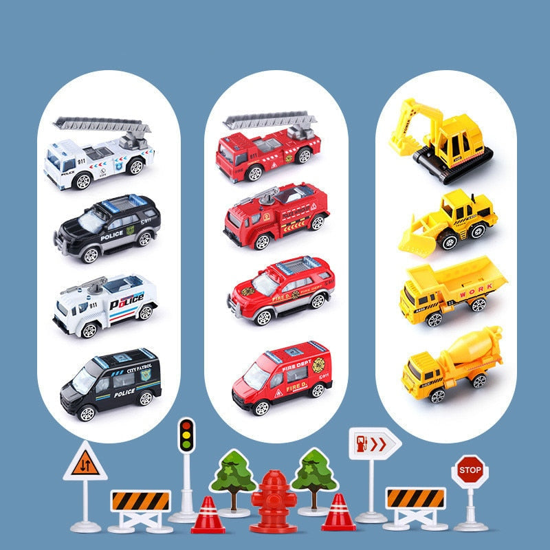 Set de jeu avion pour enfants – Ensemble SkyExplorer de 20 pièces avec avion, véhicules et accessoires
