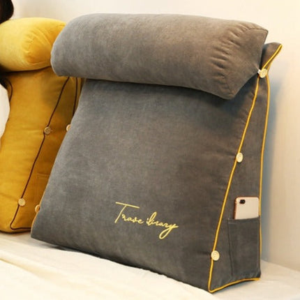 Reading Pillow – Triangular Support Cushion with Soft Foam and Comfortable Backrest