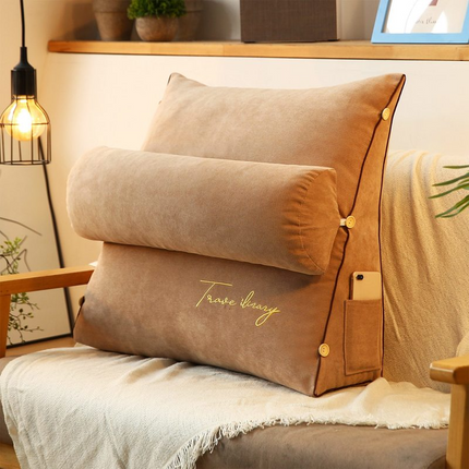 Reading Pillow – Triangular Support Cushion with Soft Foam and Comfortable Backrest