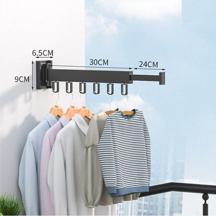 Retractable Wall-Mounted Drying Rack – Space-Saving Foldable Laundry Solution