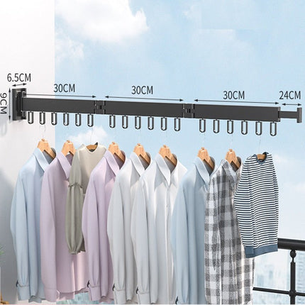 Retractable Wall-Mounted Drying Rack – Space-Saving Foldable Laundry Solution