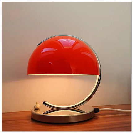 Glass Table Lamp – Modern Mushroom Design with Soft Ambient LED Lighting