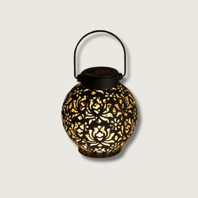 Solar Hanging Lamp – Decorative Iron Design with Warm LED Light & Outdoor Energy Efficiency