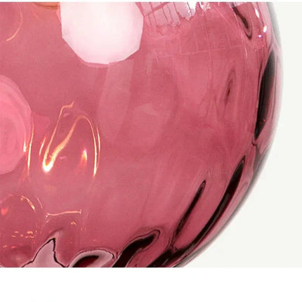 Glass Pendant Lamp – Modern Clear Glass Design with Warm Ambient Lighting