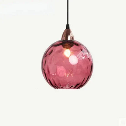 Glass Pendant Lamp – Modern Clear Glass Design with Warm Ambient Lighting