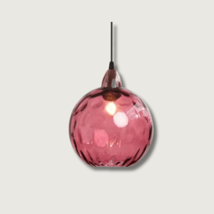 Glass Pendant Lamp – Modern Clear Glass Design with Warm Ambient Lighting