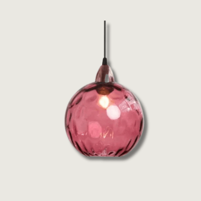Glass Pendant Lamp – Modern Clear Glass Design with Warm Ambient Lighting
