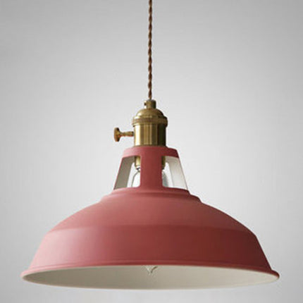 Industrial Pendant Lamp – Retro Metal Design with Warm Ambient E27 Lighting