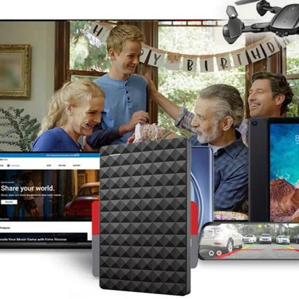 External Hard Drive – 1TB Storage, USB 3.0 High-Speed Transfer & Ultra-Slim Portable Design