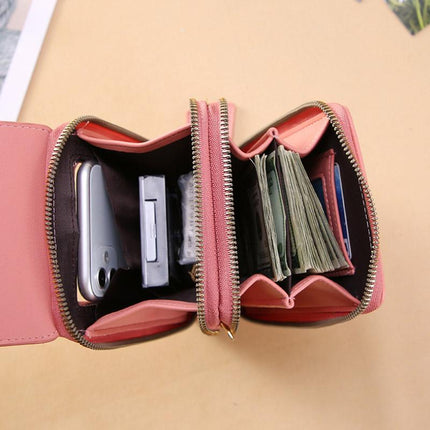 Anti-Theft Crossbody Phone Bag - RFID Blocking + Touchscreen Pocket
