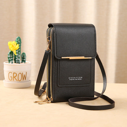 Anti-Theft Crossbody Phone Bag - RFID Blocking + Touchscreen Pocket