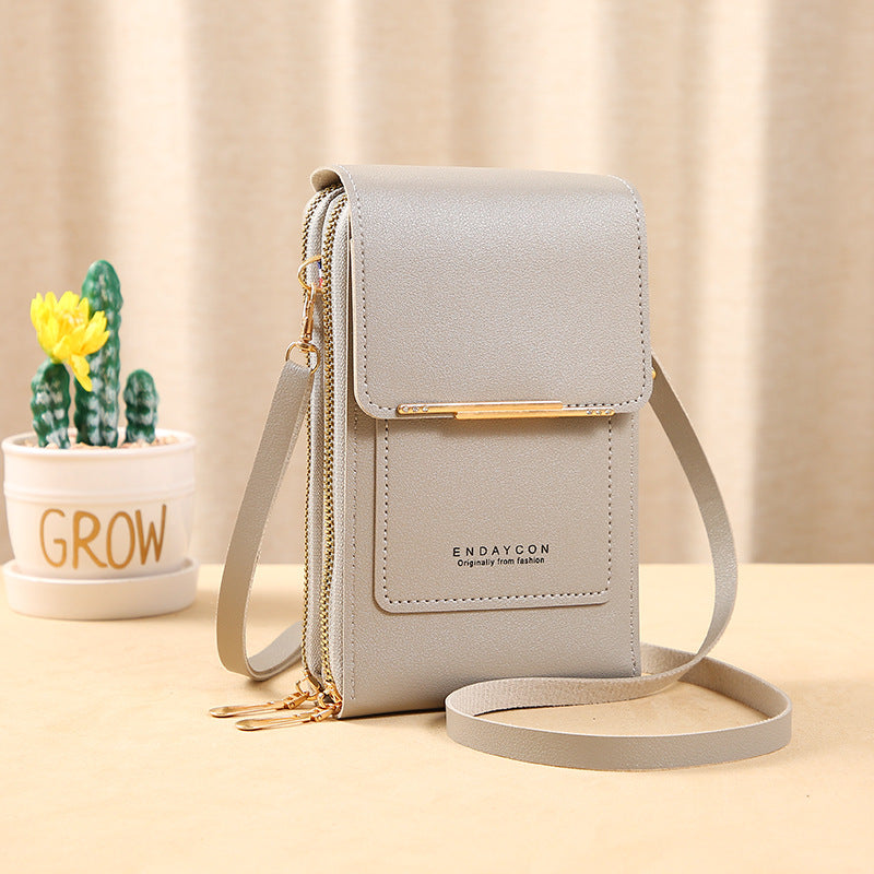 Anti-Theft Crossbody Phone Bag - RFID Blocking + Touchscreen Pocket
