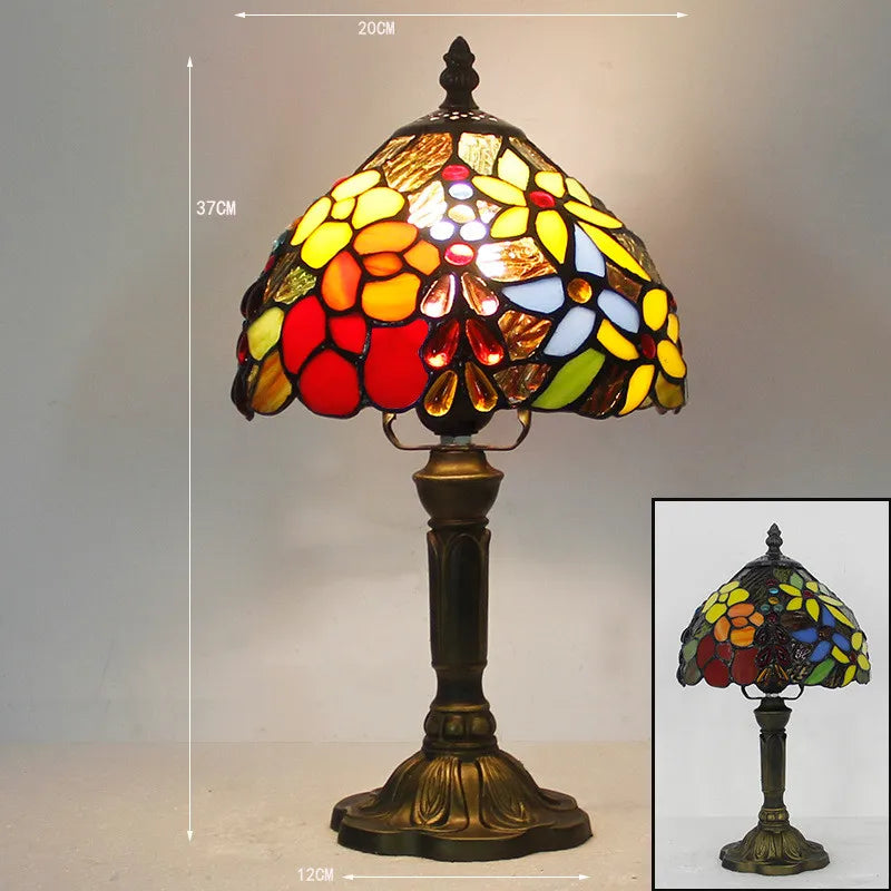 LumiTiffany – Elegant Glaspendellampe med Vintage Design