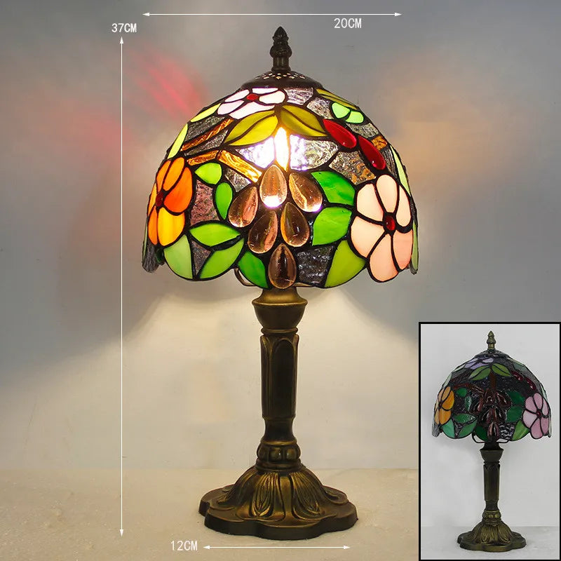 LumiTiffany – Elegant Glaspendellampe med Vintage Design