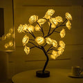 Lighted Rose Tree Lamp – Tabletop Tree With Glowing Rose Blossoms