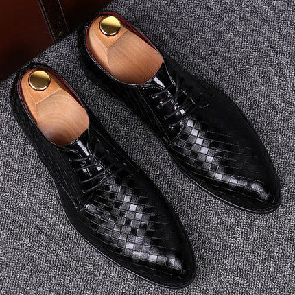 Leather Lace-Up Shoes – Classic Formal Design with Durable Construction for Daily Wear