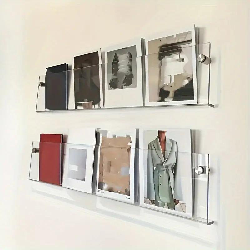 LitFrame - Dekorativ Bogudstilling af træ med Minimalistisk Design