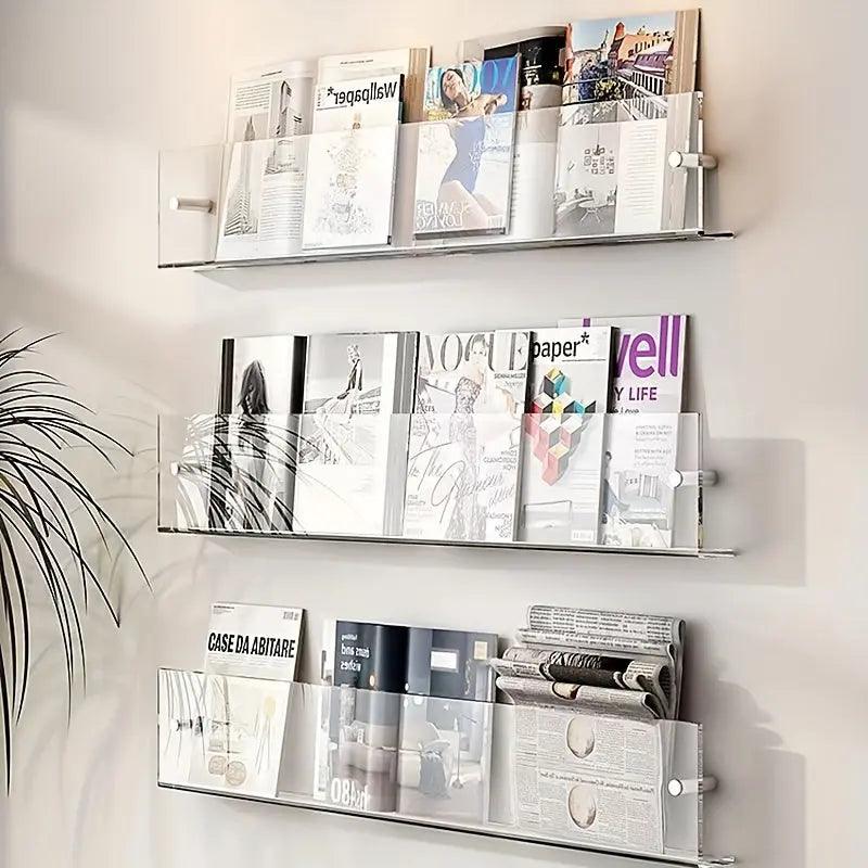 LitFrame - Dekorativ Bogudstilling af træ med Minimalistisk Design