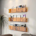 Étagère murale – Design d’exposition en acrylique transparent avec look minimaliste et montage facile