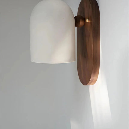 Wooden Wall Lamp – Wabi-Sabi Inspired Design with Soft Warm LED Lighting