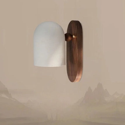 Wooden Wall Lamp – Wabi-Sabi Inspired Design with Soft Warm LED Lighting