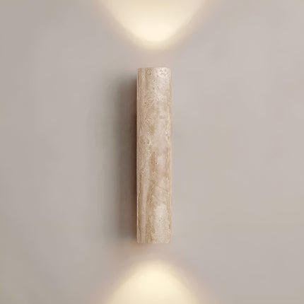 Travertine Wall Lamp – Wabi-Sabi Inspired Design with Warm Up-and-Down LED Lighting