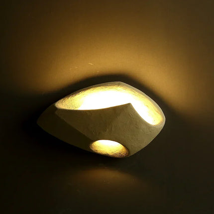 Cement Wall Lamp – Wabi-Sabi Inspired Design with Soft Ambient LED Lighting